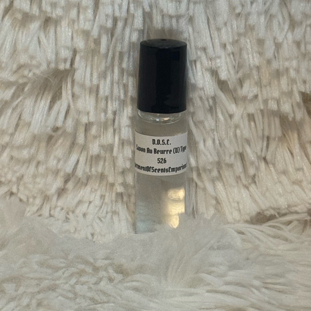 Savon Au Beurre Fragrance Oil Glass 1/3 Oz Roll-On Bottle